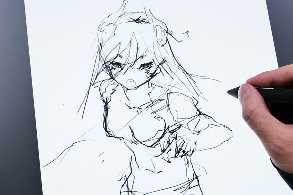 HUION 23.8�^ �ŐV �t�^�u Kamvas Pro 24 Gen 3 ��ʃ��f�� 4K �}���`�^�b�`