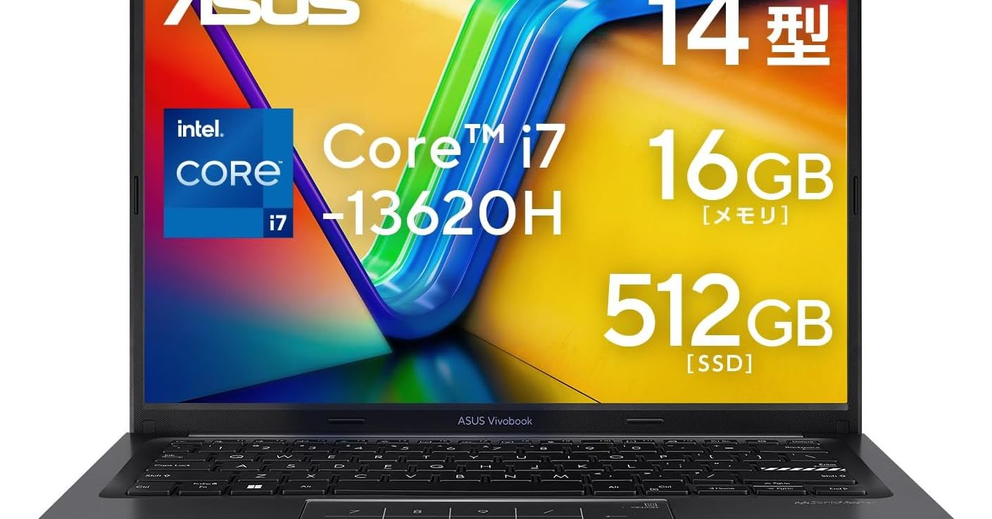 Core i7-13620H搭載、16GB／512GBの「ASUS Vivobook 14 X1405VA」が18
