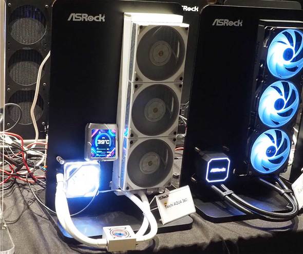 ASRock �t�@���~�[�e�B���O ���\�� CES 2026 PC�p�[�c ���� �t�H���O���� CPU�N�[���[