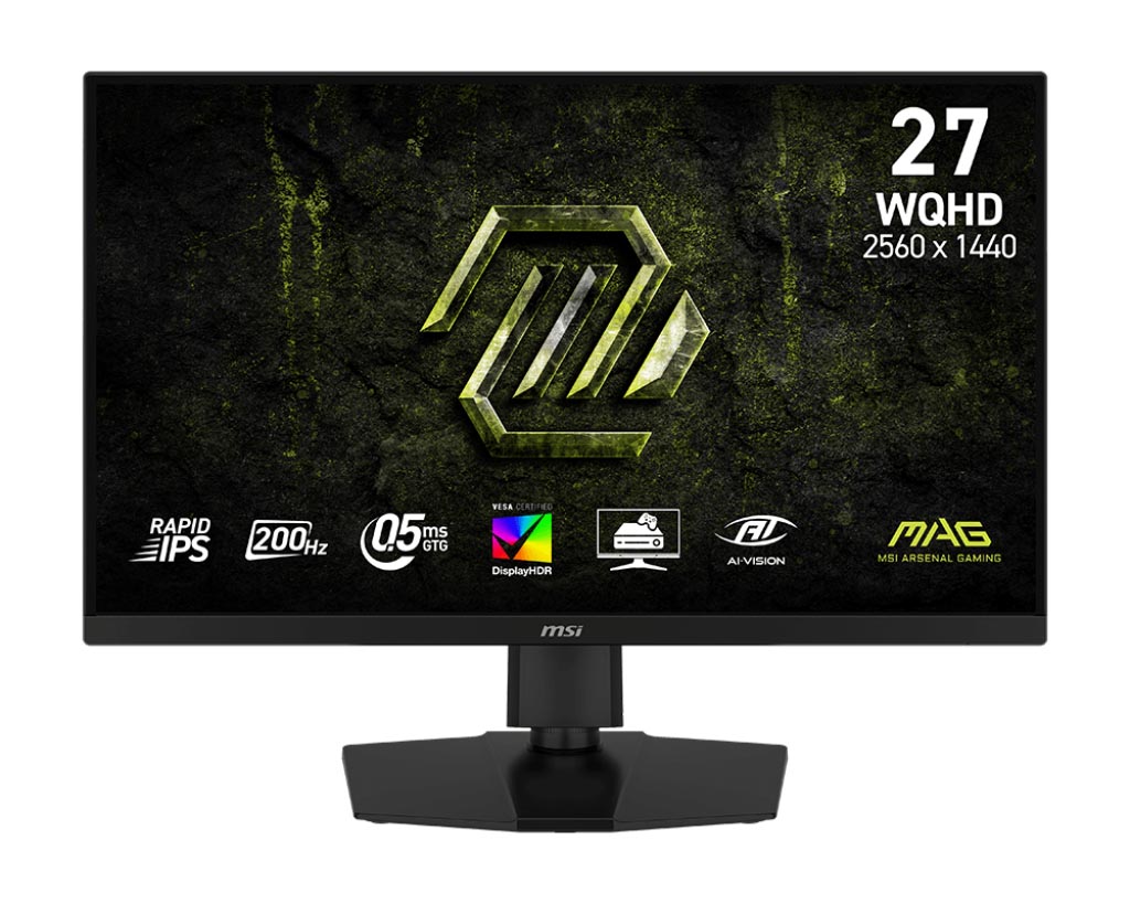 MSI、200Hz駆動に対応した27型WQHDゲーミング液晶ディスプレイ（要約