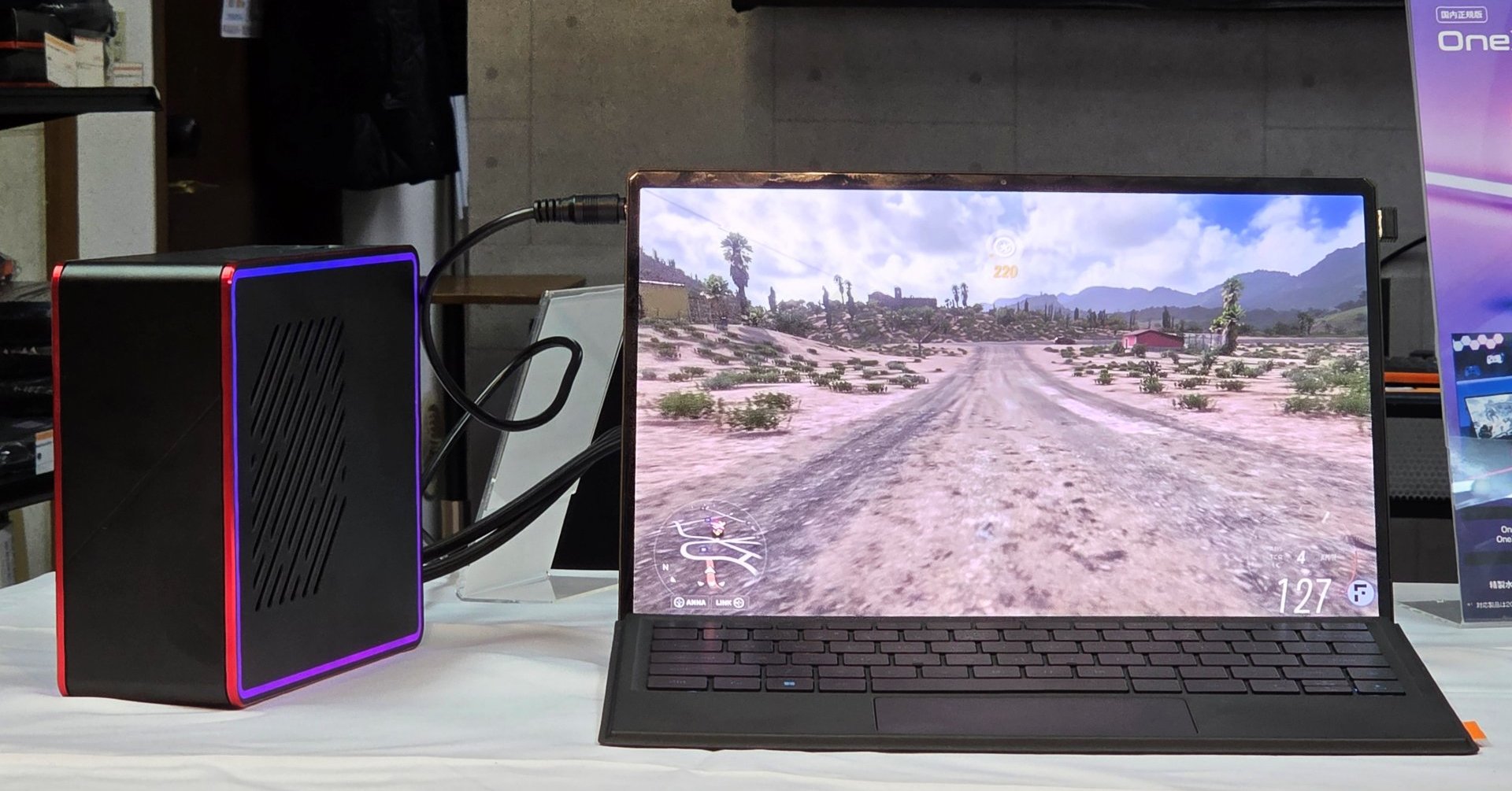 外付け水冷2in1 PC「OneXPlayer Super X」の実機を見てきた TDP120Wの