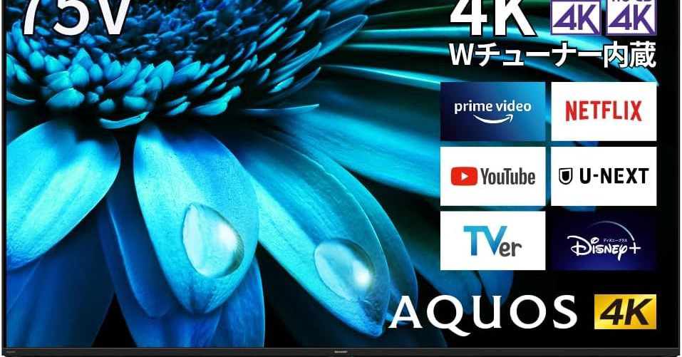 シャープ液晶テレビ　Chromecast付き　YouTube視聴可能 ネットサービス | 有機ELテレビ CQ1ライン | テレビ：シャープ