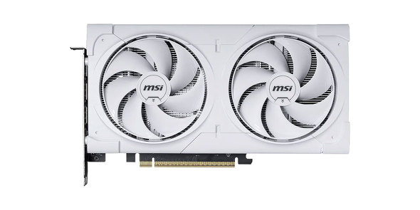 「GeForce RTX 5060 Ti 8G VENTUS 2X OC WHITE PLUS」の製品画像