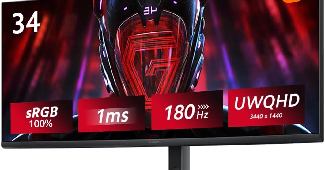 21：9の超ワイド画面／180Hzの「Xiaomi 曲面ゲーミングディスプレイ