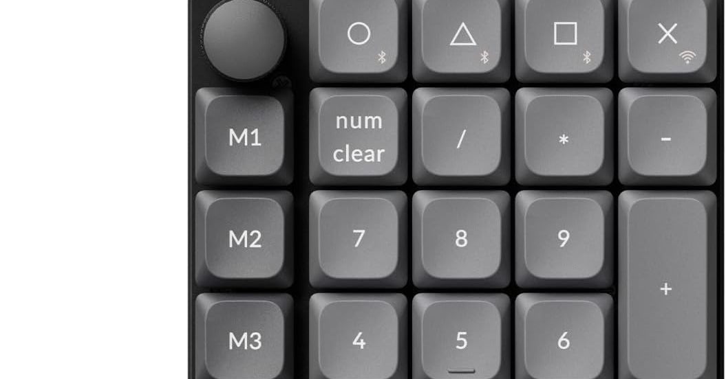 ノブとキースイッチにこだわったロープロファイルのテンキー「Keychron