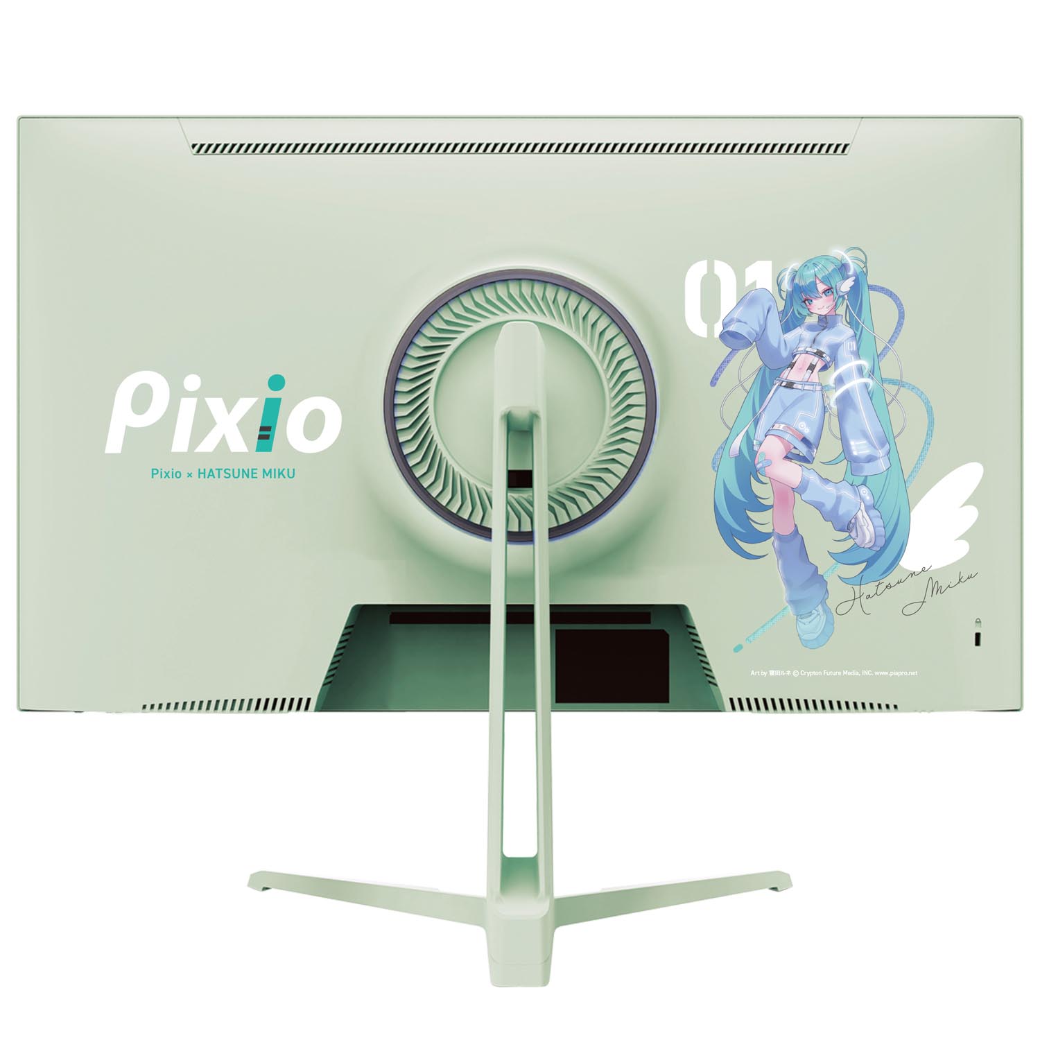 Pixio、“初音ミク”コラボデザインを採用した27型WQHDゲーミング液晶