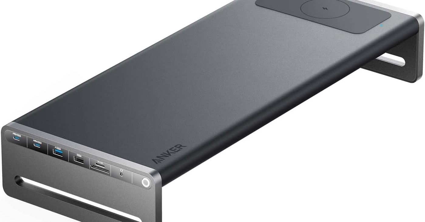 12機能を凝縮したモニタースタンド型の「Anker 675 USB-C ドッキング