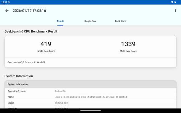 Geekbench 6�̌���