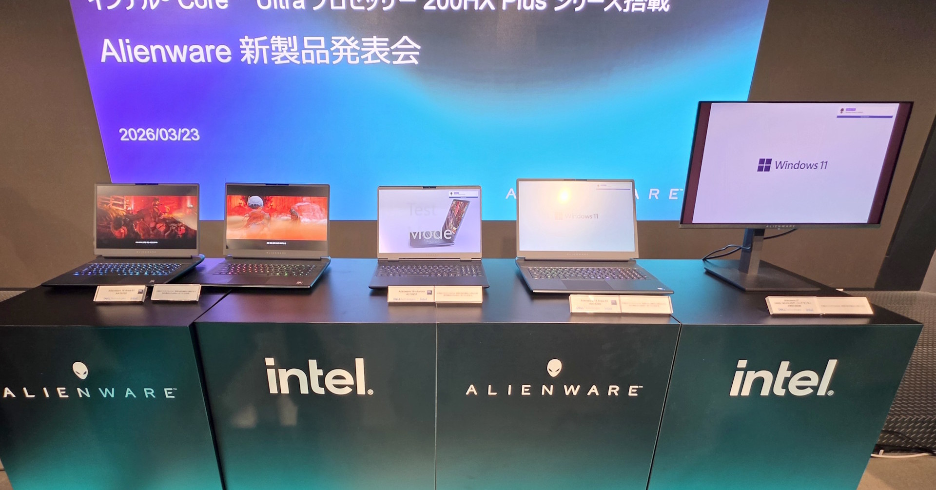 デルが「Alienware」ノートPC／ディスプレイの新製品を発表 ノートPCは