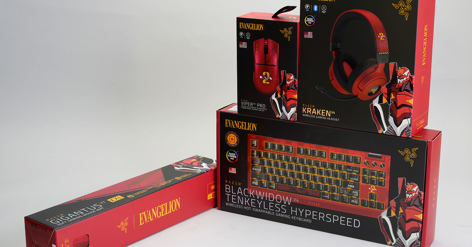 エヴァ30周年に贈る“Razer×EVA-02コレクション” キーボード、マウス