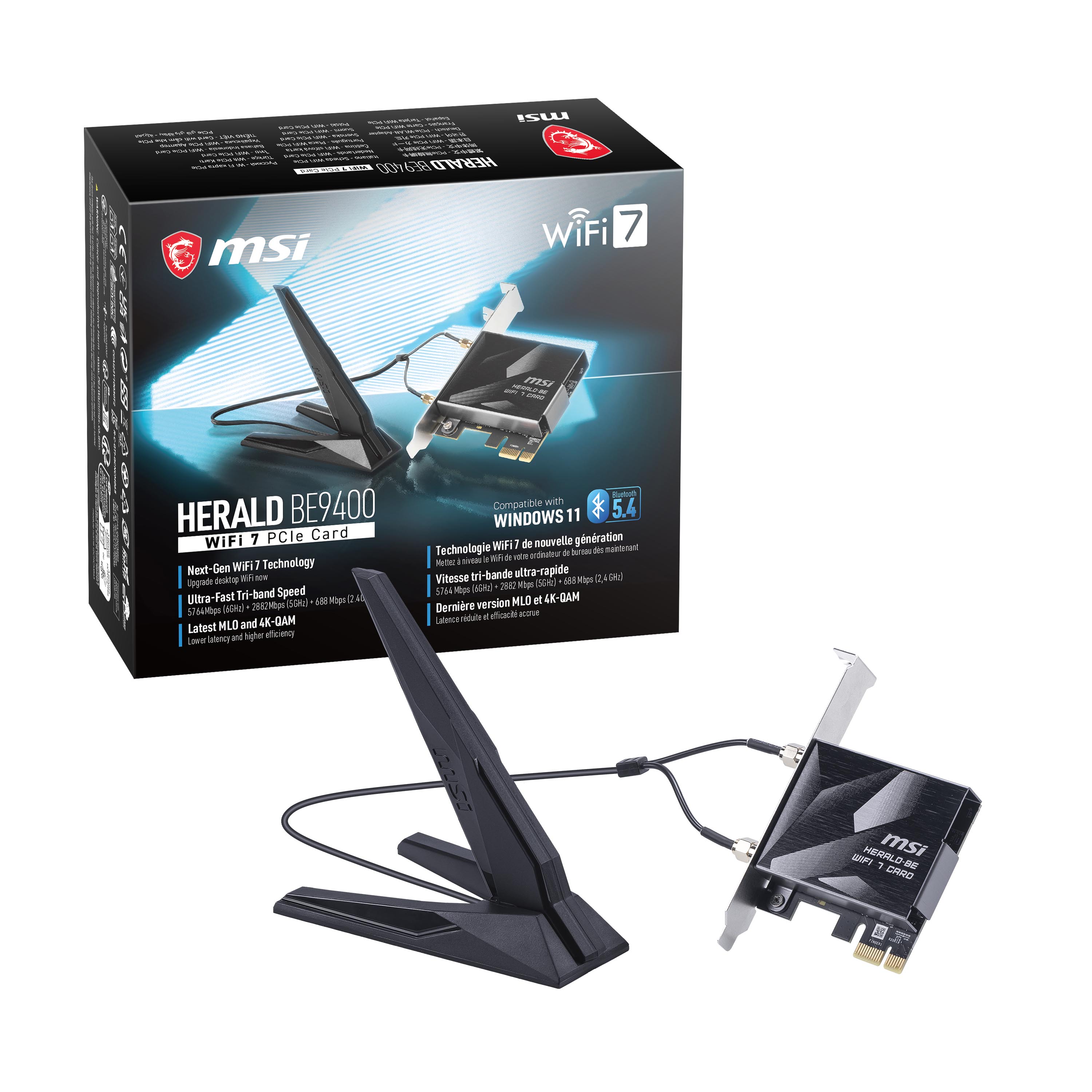 MSI、Wi-Fi 7接続に対応したPCIe内蔵型無線LANカード（要約