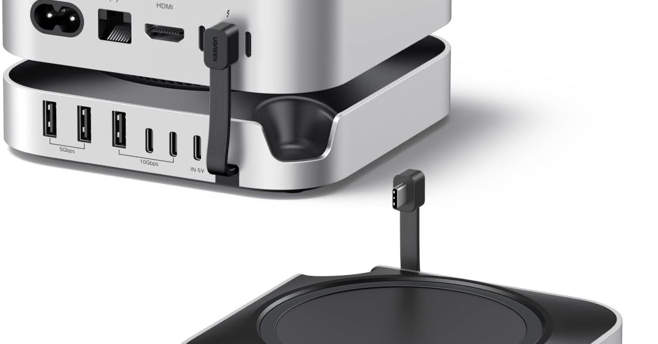 M4 Mac mini本体に装着できる「UGREENのドッキングステーション」が31