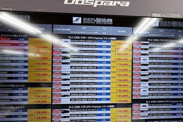 �h�X�p���H�t���{�X�̑�e��SSD���i�\