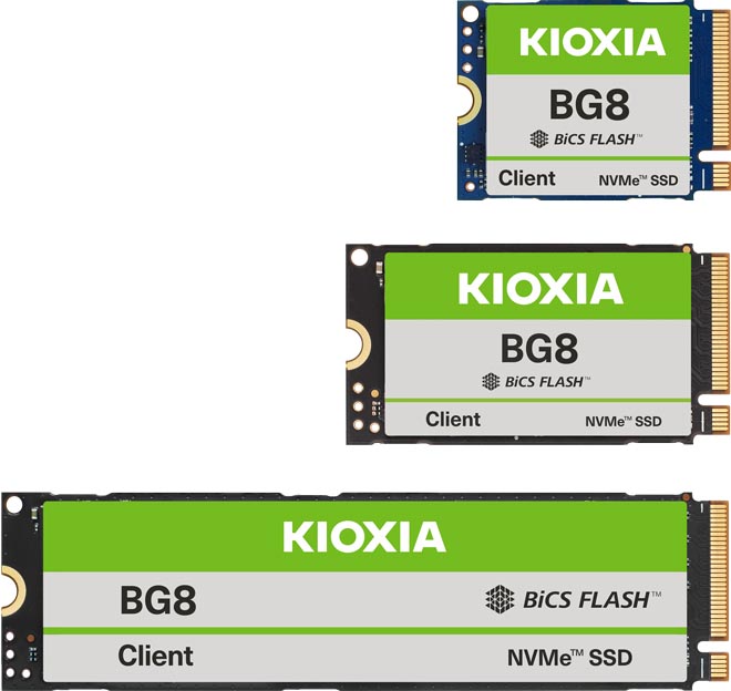 キオクシア、PCIe 5.0対応NVMe SSD「KIOXIA BG8」シリーズを発表（要約