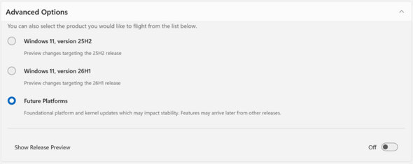 Advanced Option�Ŕz�M�����r���h�𖾎��I�ɑI���\��