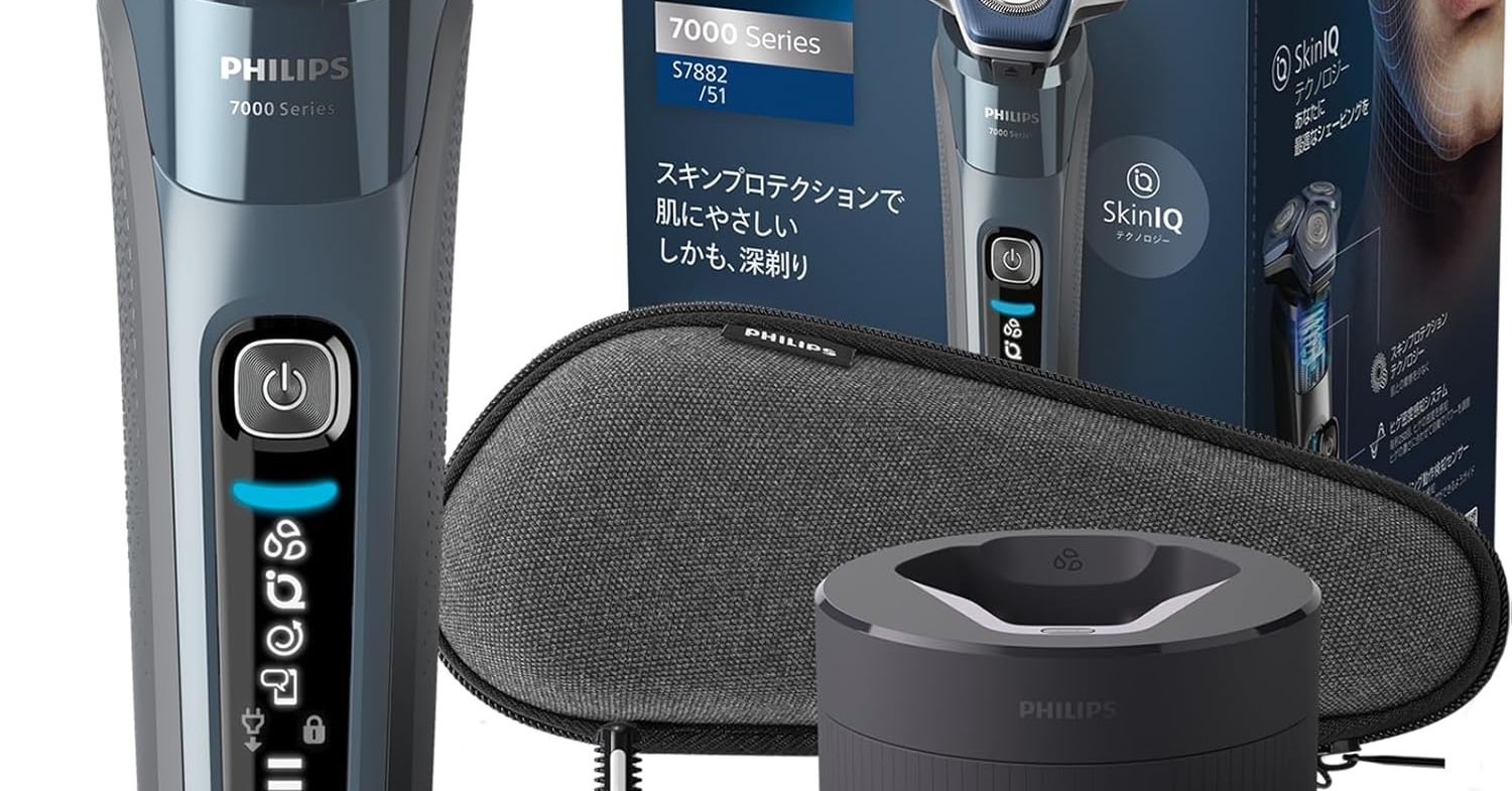 ヒゲの濃さを感知してパワーを自動調節する「フィリップス 電動