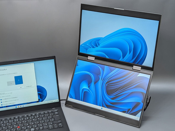 �A�C�E�I�[�E�f�[�^�@��́uLCD-YC1412DX �f���A���^�C�v ���o�C���f�B�X�v���C 2���