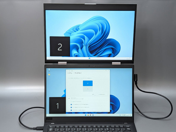 �A�C�E�I�[�E�f�[�^�@��́uLCD-YC1412DX �f���A���^�C�v ���o�C���f�B�X�v���C 2���