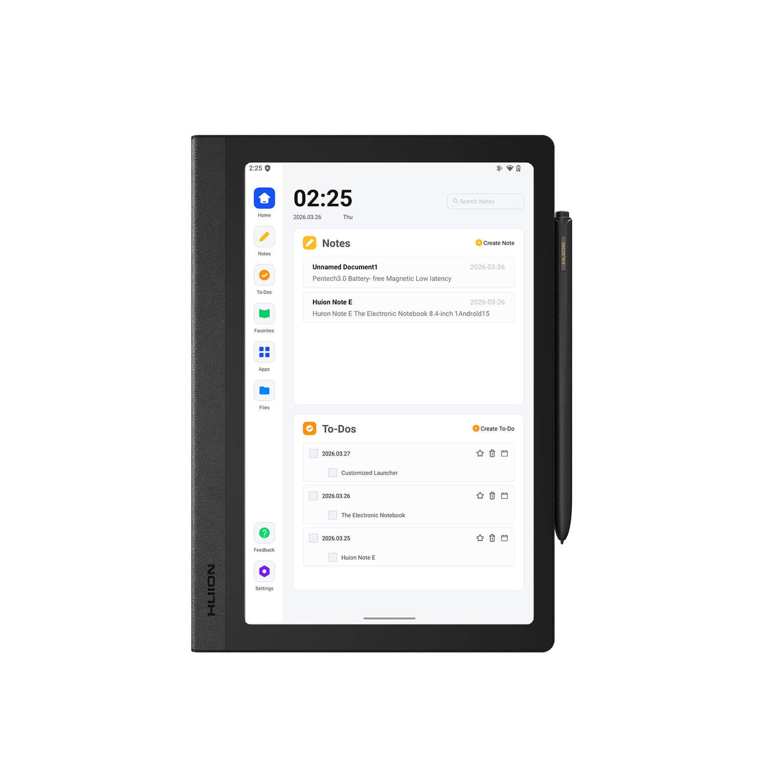 Huion、8192段階の筆圧検知ペンを備えたエントリー8.4型Android電子