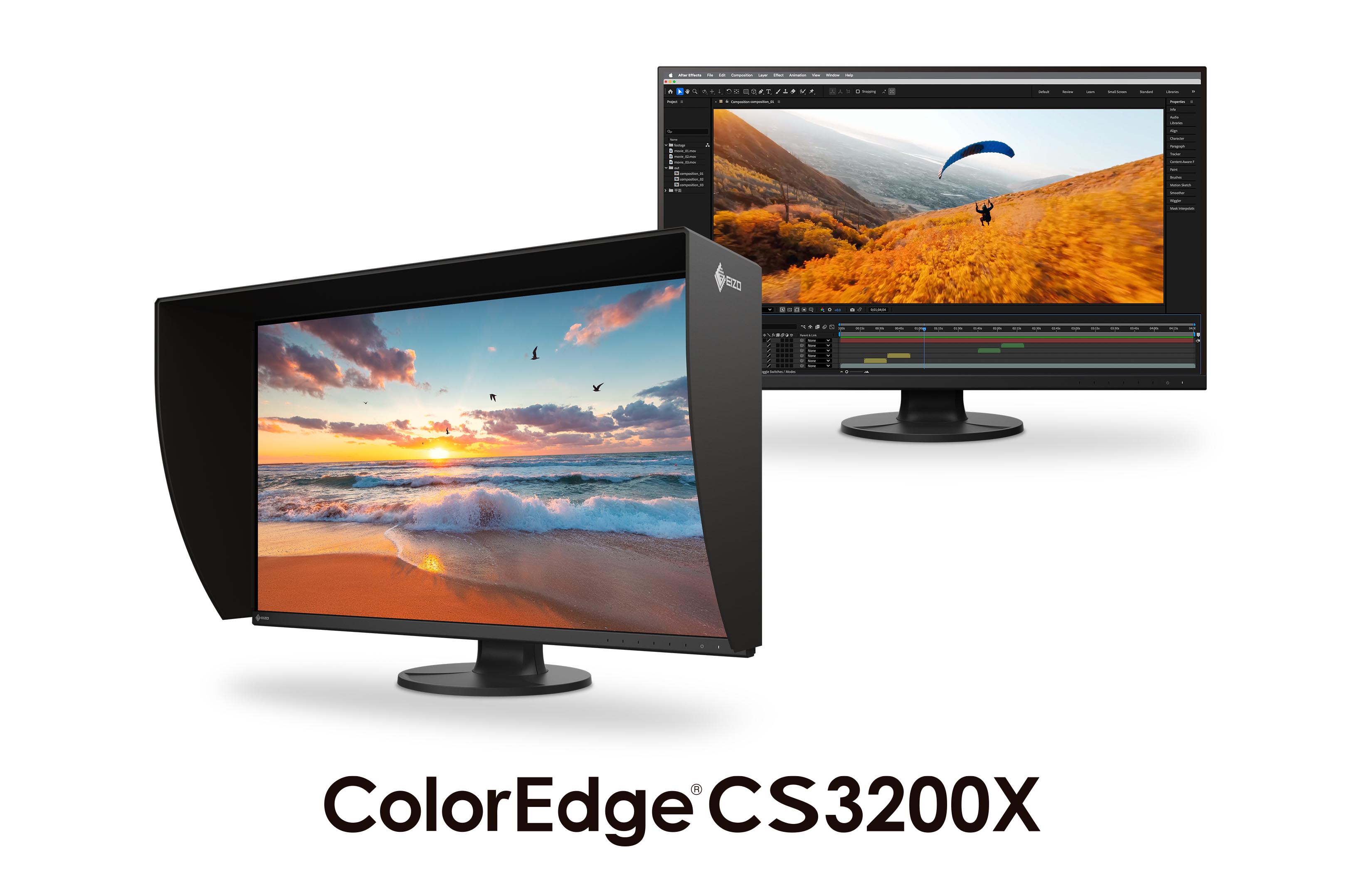 EIZO、クリエイター作業に向く広色域表示対応の31.5型4K液晶