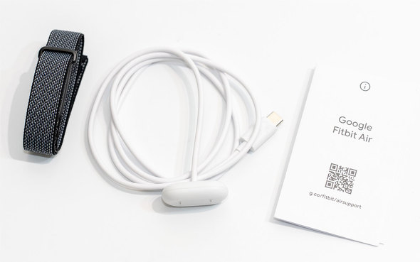 Google �V�^ �E�F�A���u���f�o�C�X Fitbit Air ��ʂȂ� �f�B�X�v���C���X