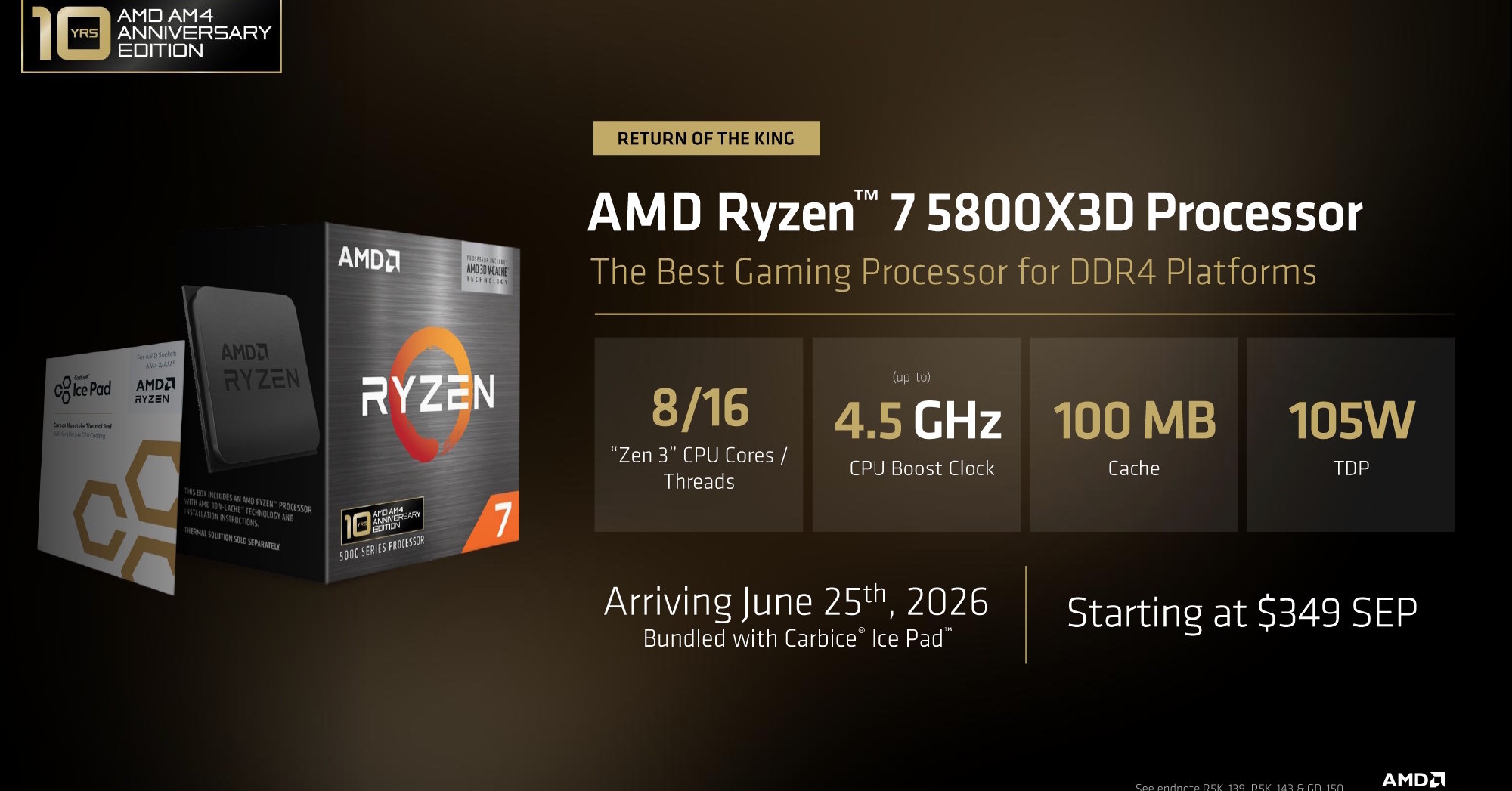 DDR4メモリでもまだ戦える!! AMDが「Socket AM4」の10周年を祝う