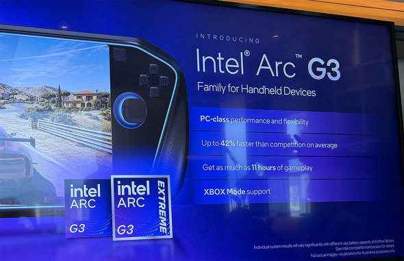 Intel Arc G3 Extreme Arc G3 Arc G�V���[�Y �|�[�^�u���Q�[�~���OPC �n���h�w���h