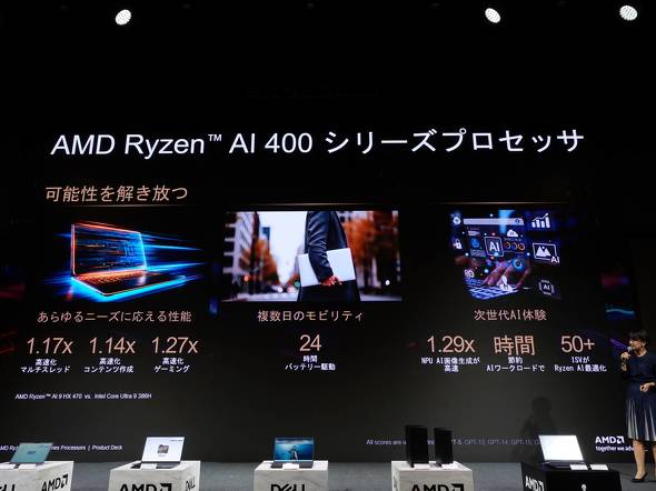 �ō����AMD Ryzen AI 400�V���[�Y