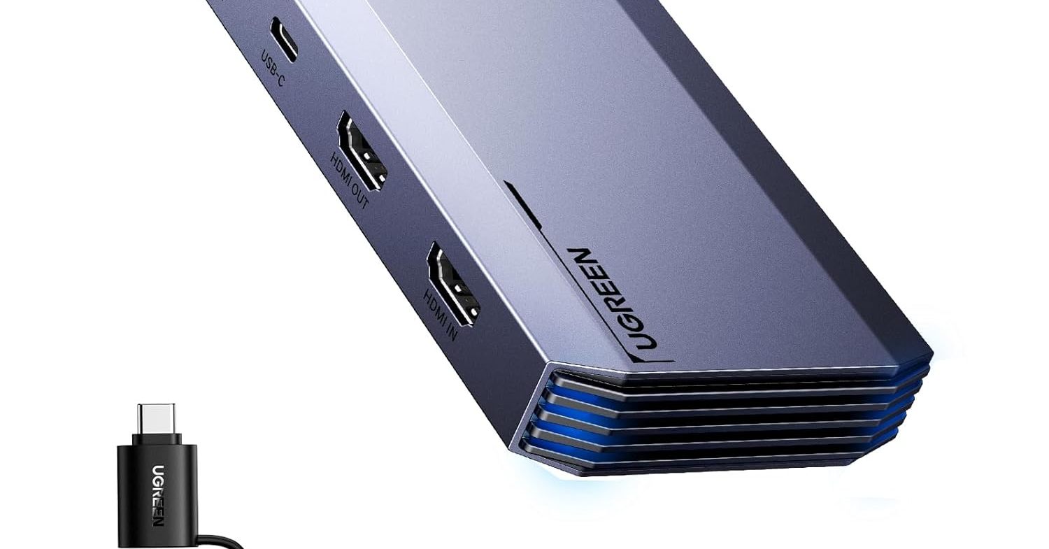 [ITmedia PC USER] ゲーム実況やライブ配信を始めたい人に適した「UGREEN HDMI キャプチャーボード」が30％オフの9449円に