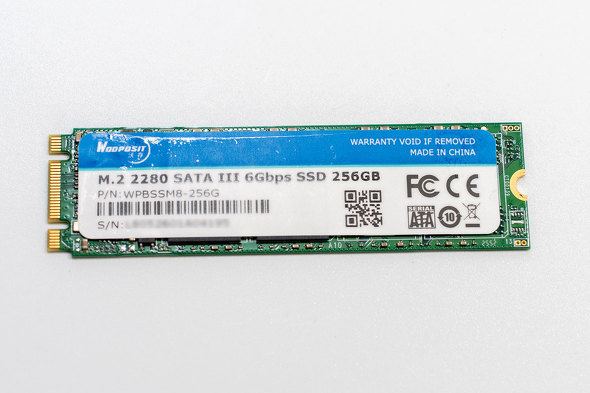 SSD��Wooposit���ŁA�e��256GB��M.2 2280 SATA III�����ڂ���Ă���