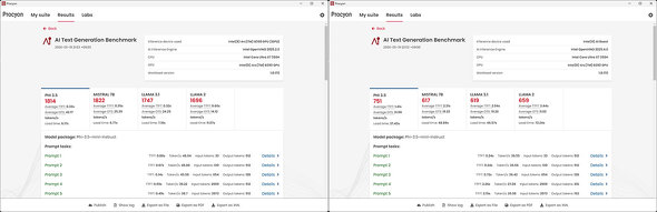AI Text Generation Benchmarkのテスト結果