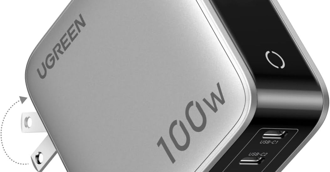 [ITmedia PC USER] 各ポートの充電状況が見える「UGREEN 100W PD 充電器 5ポート」がセールで33％オフの5980円に