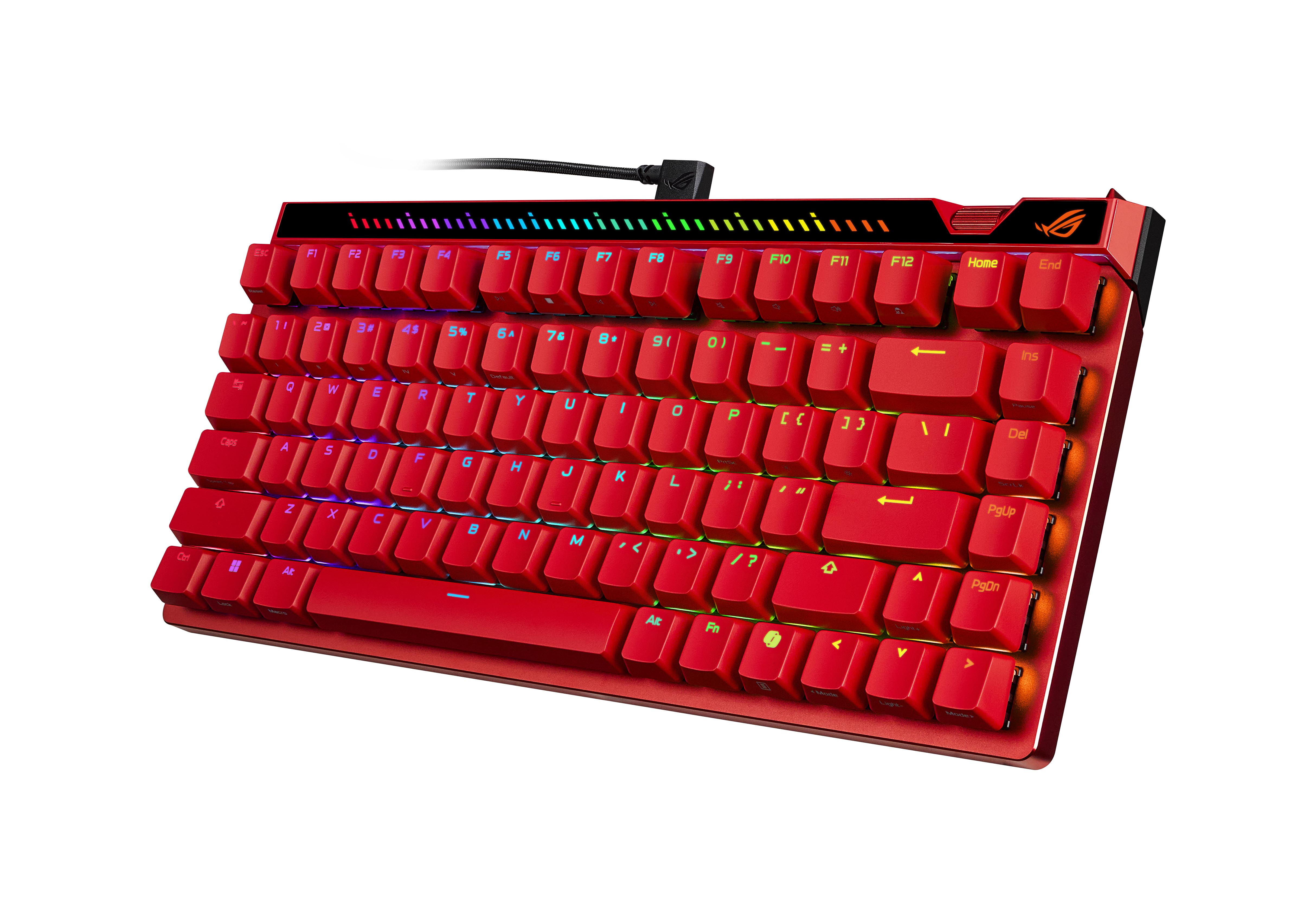 [ITmedia PC USER] ASUS、75％ゲーミングキーボード「Falchion Ace 75 HE」に新色“Lava Red”モデルを追加