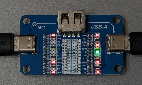 XYZA USB-C CABLE CHECKER 2 USB �P�[�u���`�F�b�J�[ ���� USB Type-C LED