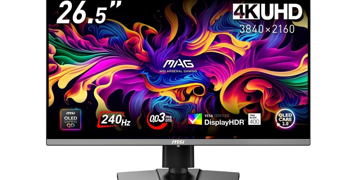 高精細な4K有機ELでゲームを楽しめる「MSI MAG 272UP QD-OLED X24」が