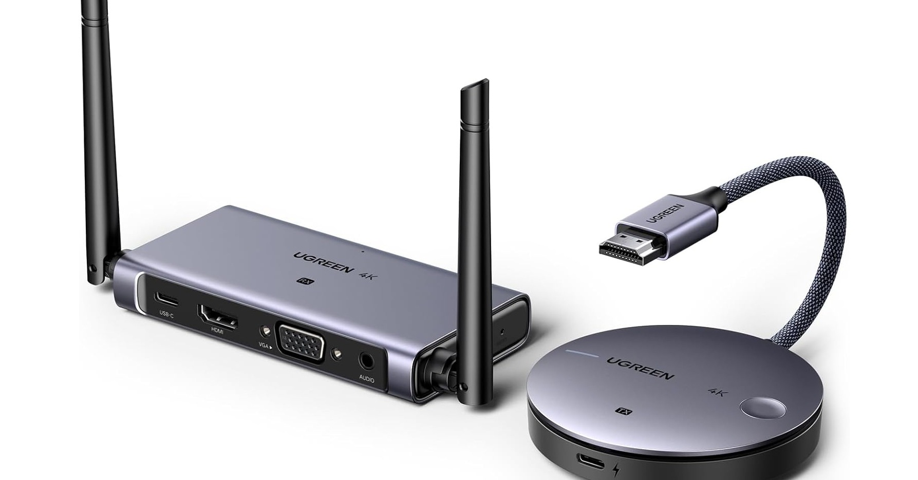 離れたディスプレイへの映像伝送に便利な「UGREEN ワイヤレスHDMI