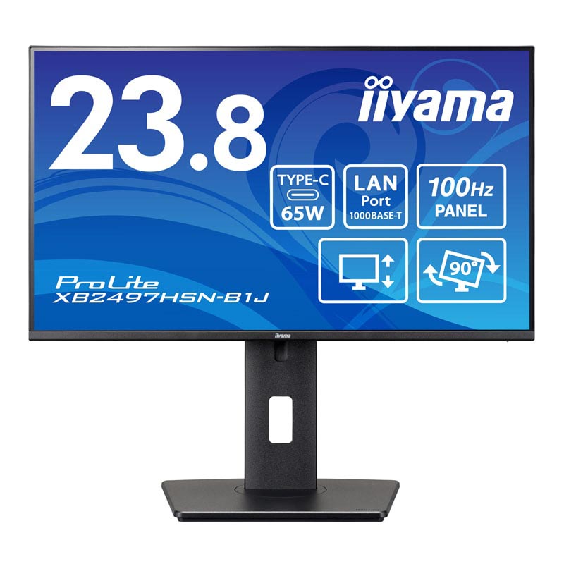 iiyama、USB Type-C対応の23.8型フルHD液晶ディスプレイ「ProLite XB2497HSN-B1J」発表