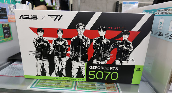 TSUKUMO eX.�ɓ��ׂ����uASUS T1 GeForce RTX 5070 12GB GDDR7 OC Edition�v
