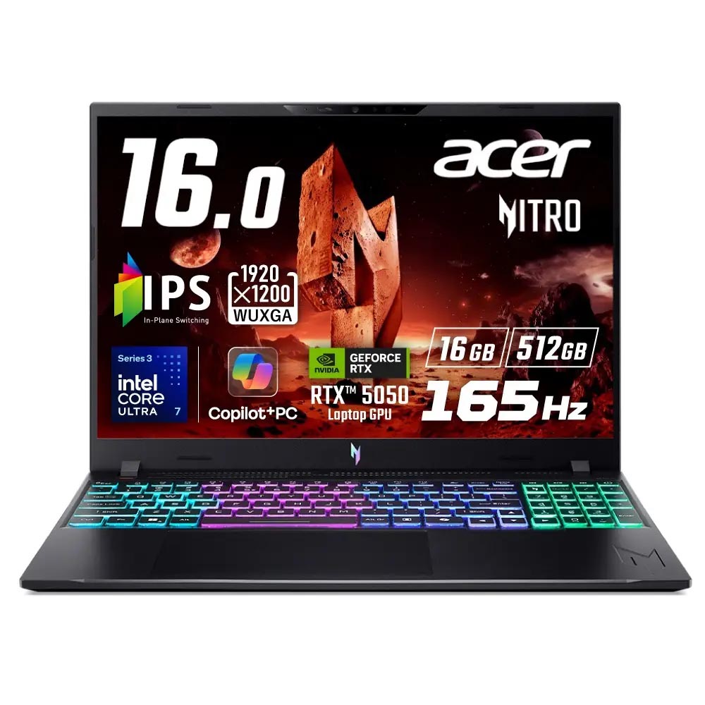 Acer、Core Ultra 3搭載16型ゲーミングノート「Nitro V 16 AI」3機種を発売