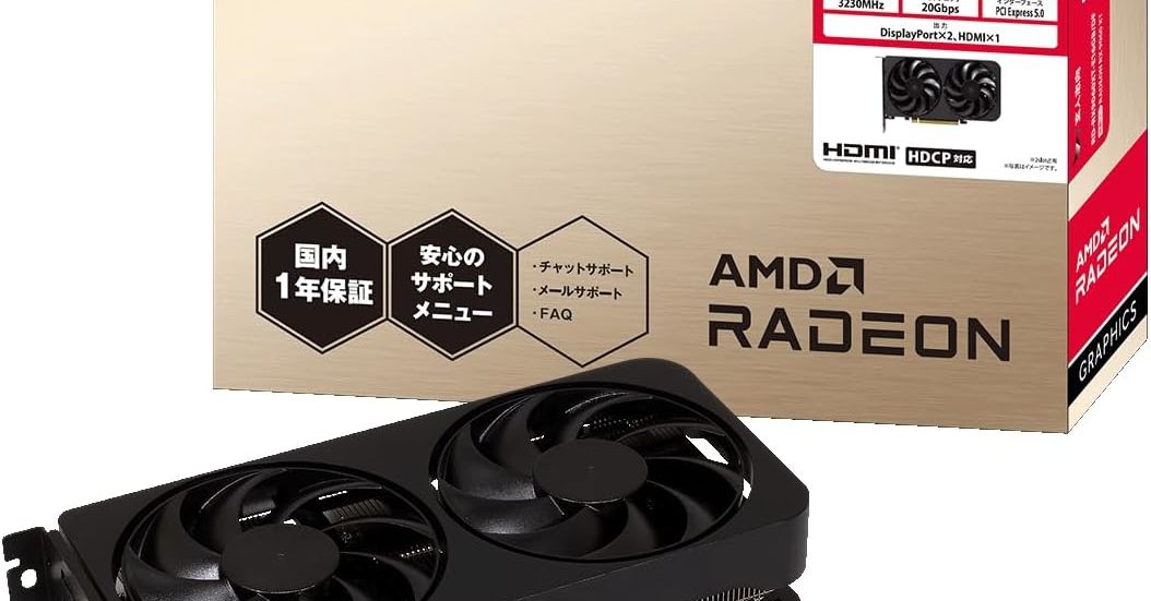 重量級ゲームのプレイに適した玄人志向のRadeon RX 9060 XT