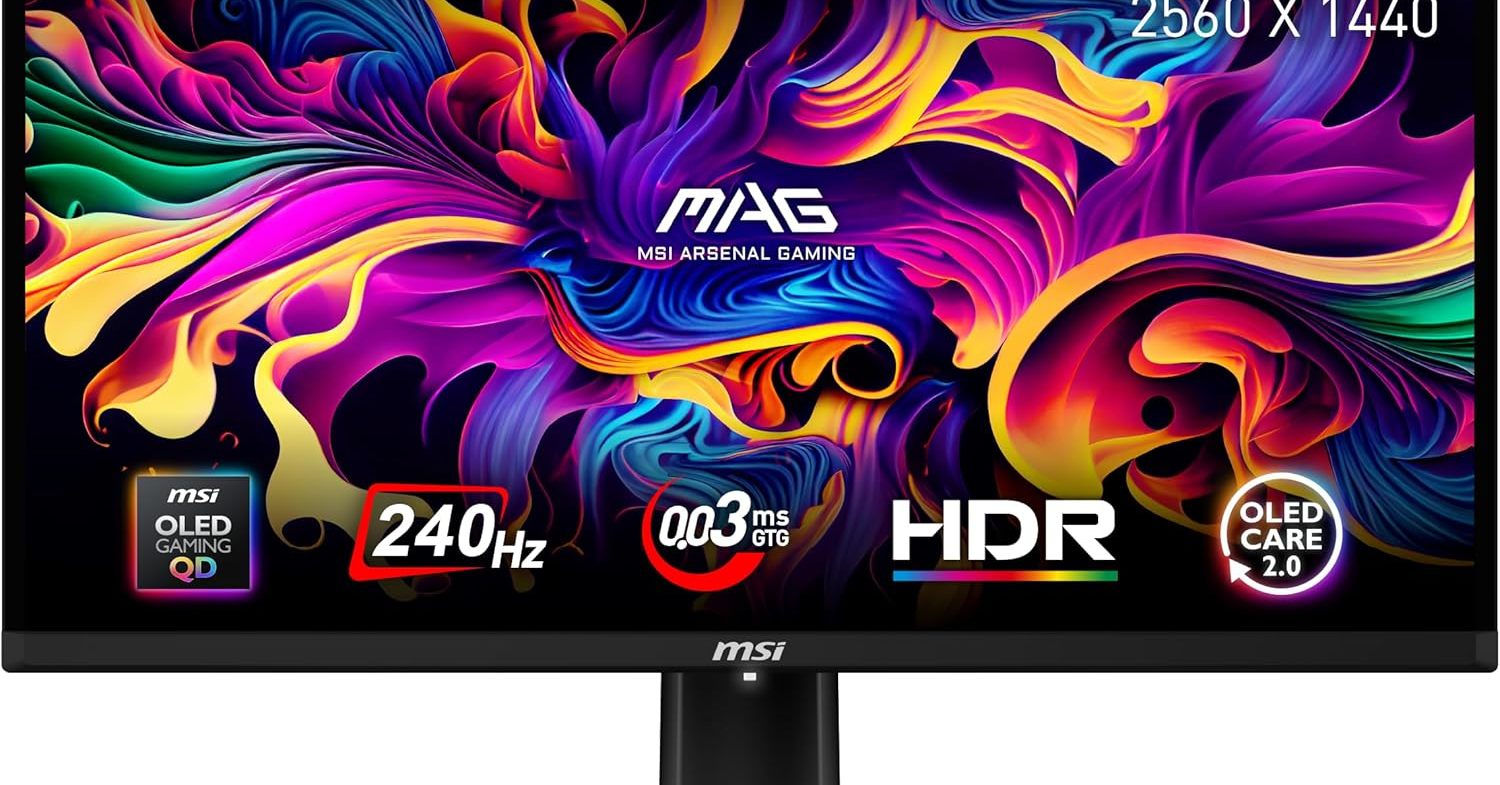 黒の表現力や応答速度にこだわりたいゲーマーに適した「MSI 26.5型 QD