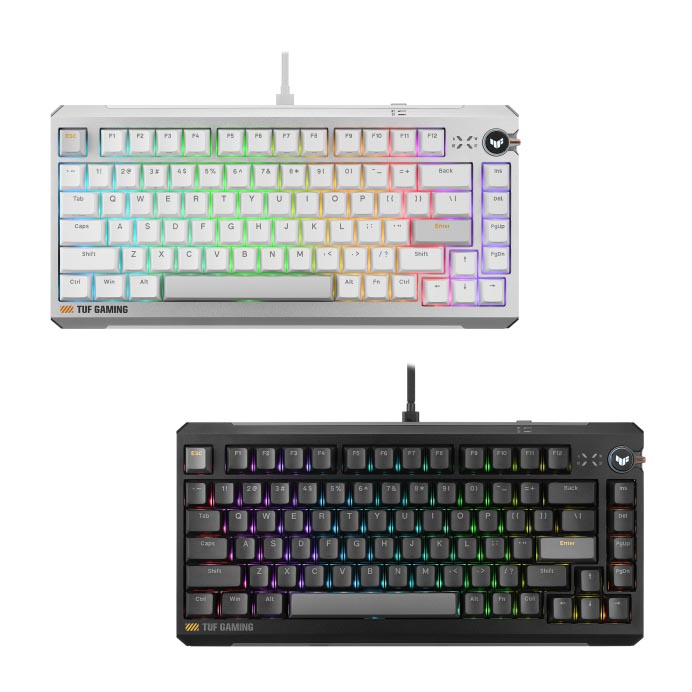 ASUS、磁気式キースイッチを備えたType-C有線75％ゲーミングキーボード