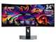 MSI�A360Hz�쓮�ɑΉ������t���O�V�b�v�d�l��34�^�E���g�����C�h�L�@EL�Q�[�~���O�f�B�X�v���C