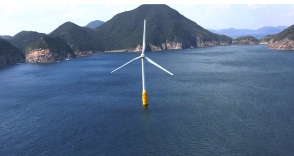 世界で初めて台風直撃に耐えた浮体式洋上風力発電 課題はコストと設置方法 自然エネルギー 1 2 ページ スマートジャパン