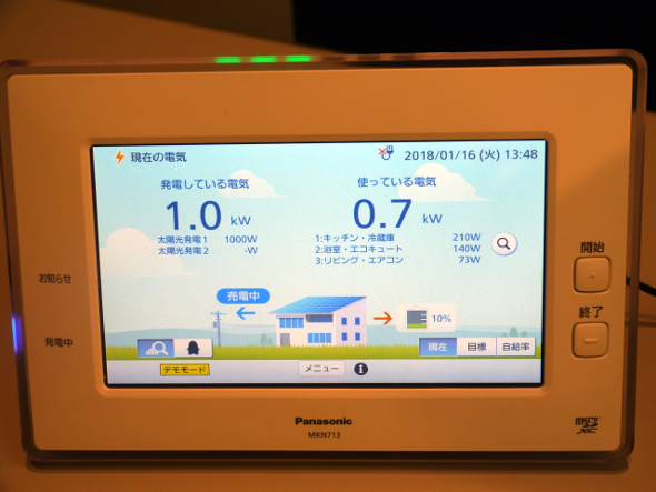 AiSEG2 アイセグ モニター機能付き 太陽光モニター MKN713 - 生活家電