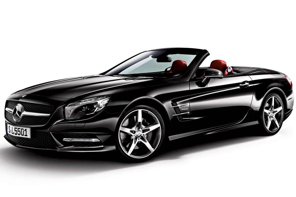 ベンツ 赤と黒のコントラストが際立つ特別なロードスター Sl 550 Blueefficiency Edition 1 Itmedia ビジネスオンライン