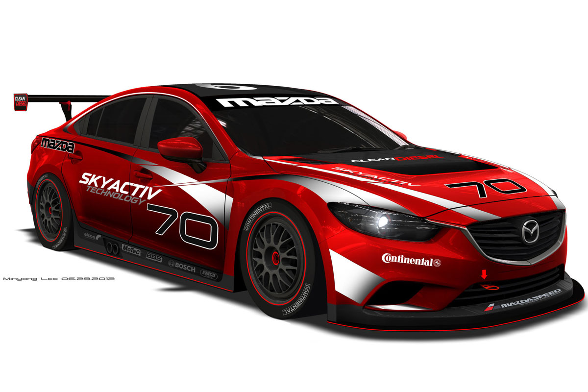 北米マツダ、Mazda6のディーゼルモデルでデイトナ24時間レースに参戦 