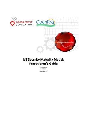 IICが発行した「IoT Security Maturity Model：Practitioner’s Guide」の表紙