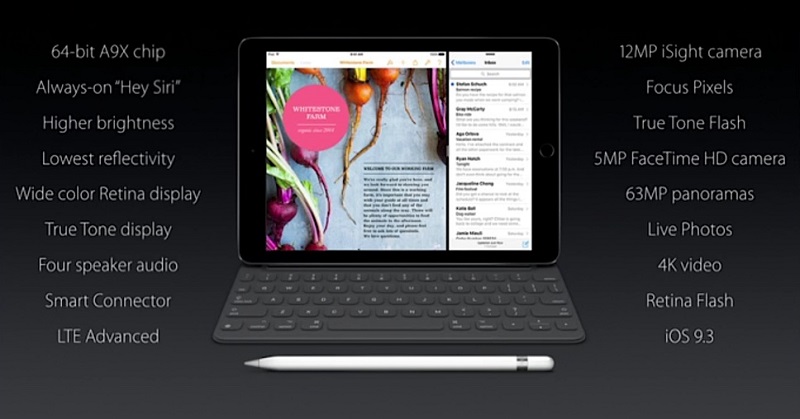 9.7C`iPad Pro̊TvsNbNŊgt