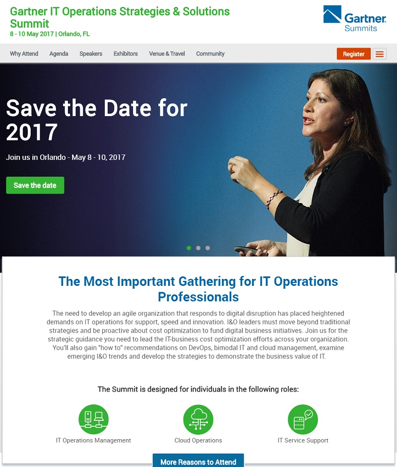 Gartner IT Operations Strategies & Solutions SummitWeby[W